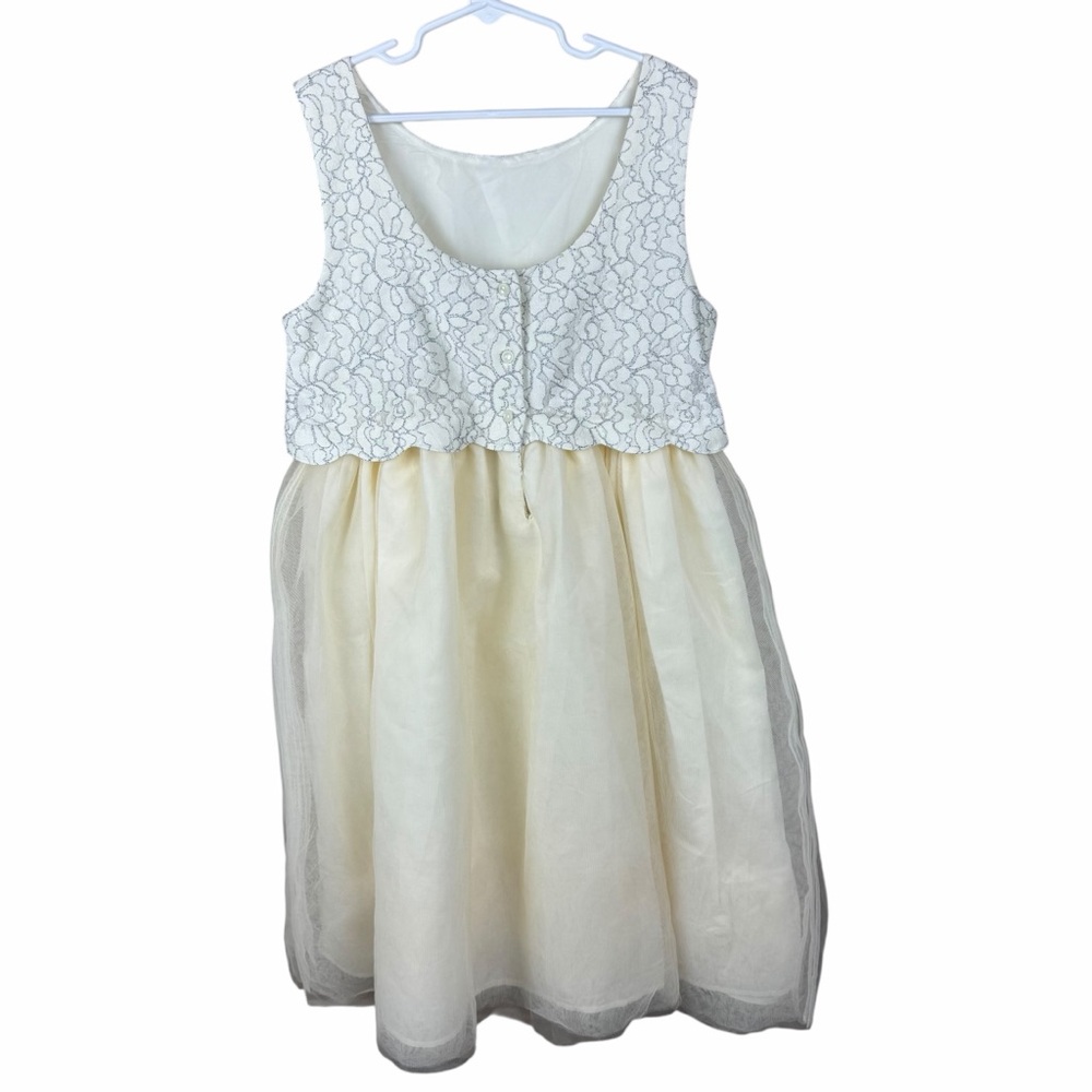 Janie and Jack Cream Lace Special Occasion Formal Dress - Picture 4 of 9